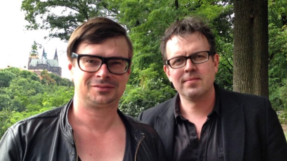 Jaroslav Rudis links) und Marc Lehmann in Prag (2014).