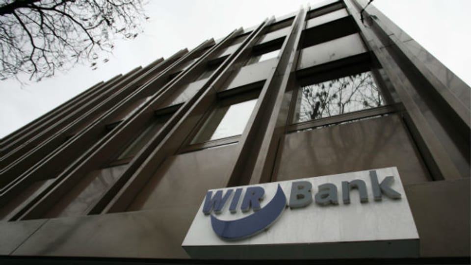 Die WIR-Bank in Basel, Erfinderin des WIR-Zahlungssystems.