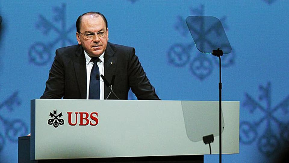 UBS-Verwaltungsratspräsident Axel Weber an der GV am 2. Mai in Zürich.