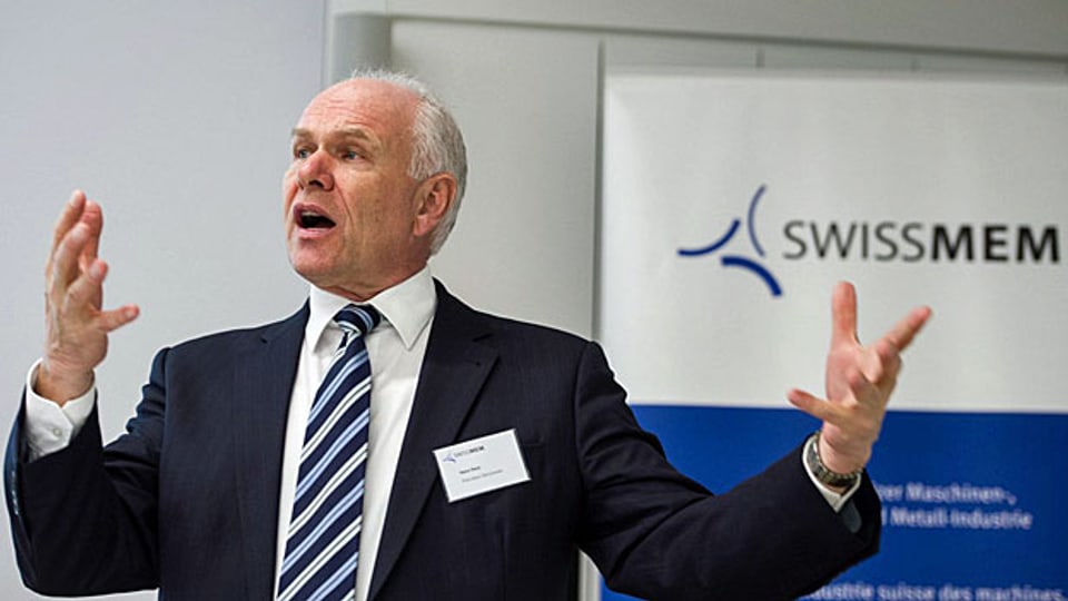 Swissmem-Präsident Hans Hess sieht einen Lichtschimmer für seine Branche.