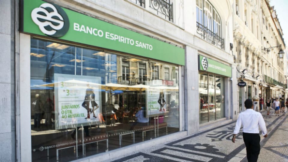 Eine Filliale der Espirito-Sankto-Bank in Lissabon im Juli 2014.