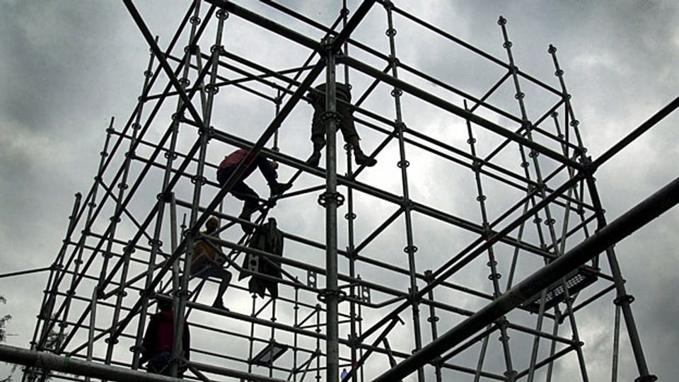 Der Bausektor beschäftigt besonders viele «Temporäre».
