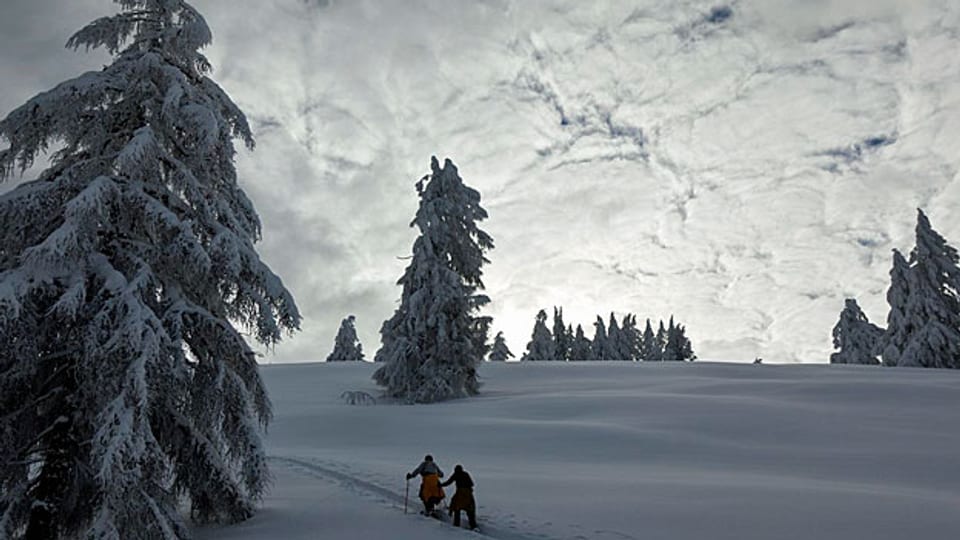 Schweiz Tourismus will neben «goldenen» Skipisten auch Winter-Wanderwege bewerben.