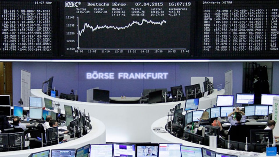 Börse in Frankfurt. Die Aktienkurse sind seit einiger Zeit am Steigen.