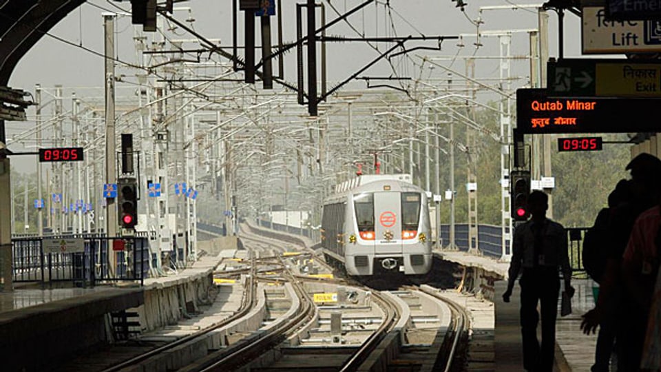 Auch in der U-Bahn der Millionenstadt Delhi zählt man auf die kleinen, aber wichtigen High-Tech-Teile von Duagon.