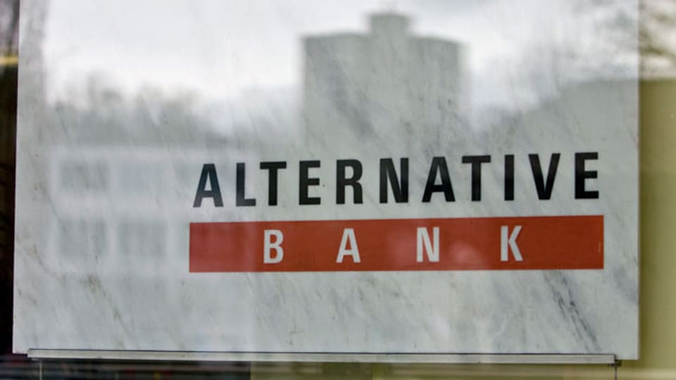 Das Firmenlogo der Alternativen Bank Schweiz, ABS.
