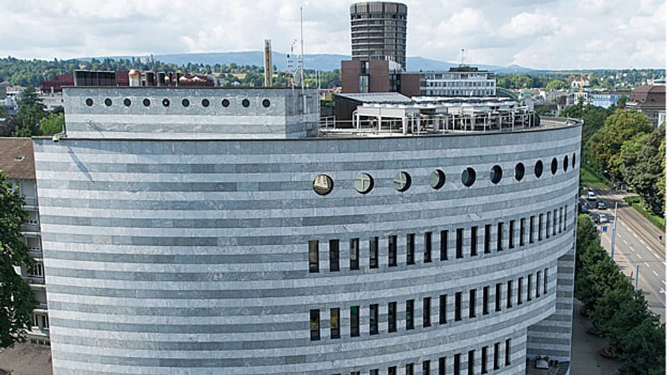 Blick auf den Hauptsitz der Bank für Internationalen Zahlungsausgleich (BIZ).