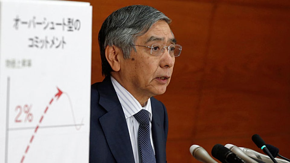 Die Zinspolitik der Notenbanken funktioniert nicht. Aktuell hat der japanische Notenbankchef Haruhiko Kuroda am 21. September darüber informiert, dass die Notenbank vorläufig auf eine Verschärfung der Negativzinsen verzichtet.