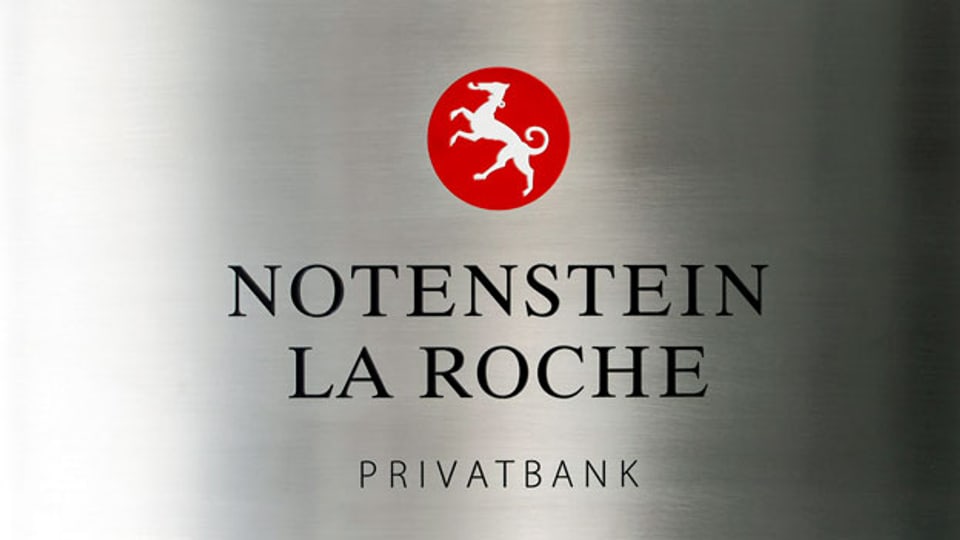 Logo der Privatbank Notenstein. Um die Bank profitabler zu machen, sollen in den gut zwei Jahren noch einmal 100 der 500 Stellen gestrichen werden.