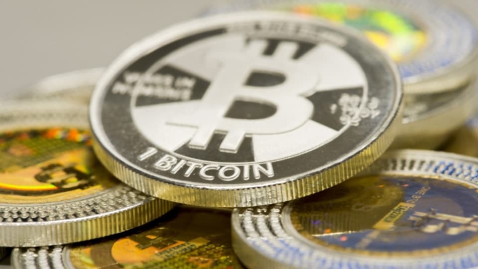 Die digitalen Bitcoins gibts auch in Form von Münzen.