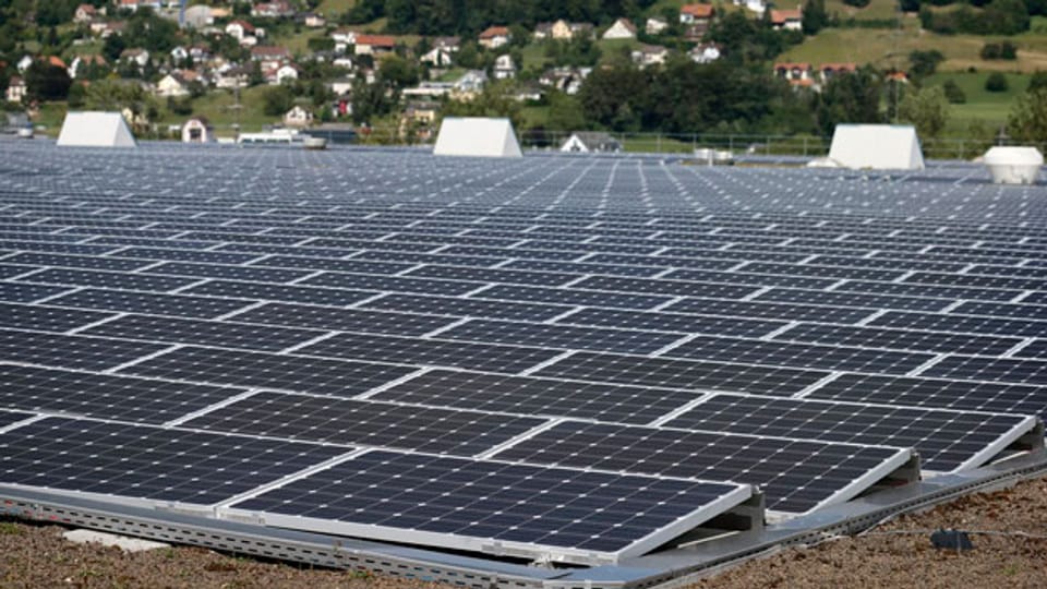 Solarkraftwerk in Neuendorf, Kanton Solothurn.