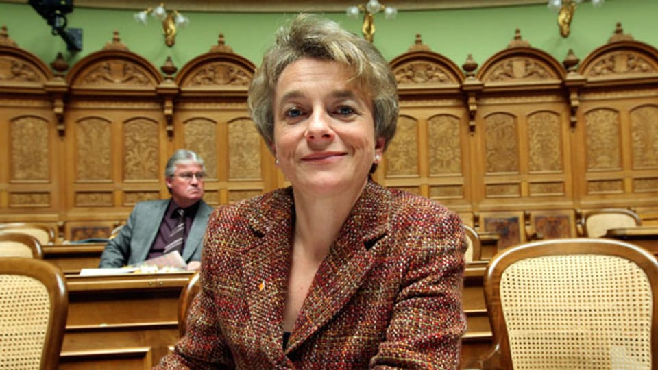Die CVP-Politikerin Kathrin Amacker im Nationalrat. Archivbild aus der Wintersession 2007.