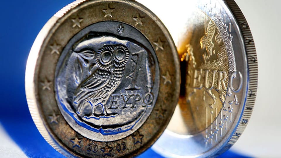 Griechische Euro-Münze.