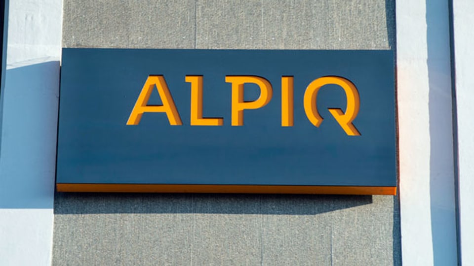 Logo der Alpiq am Hauptsitz in Olten.