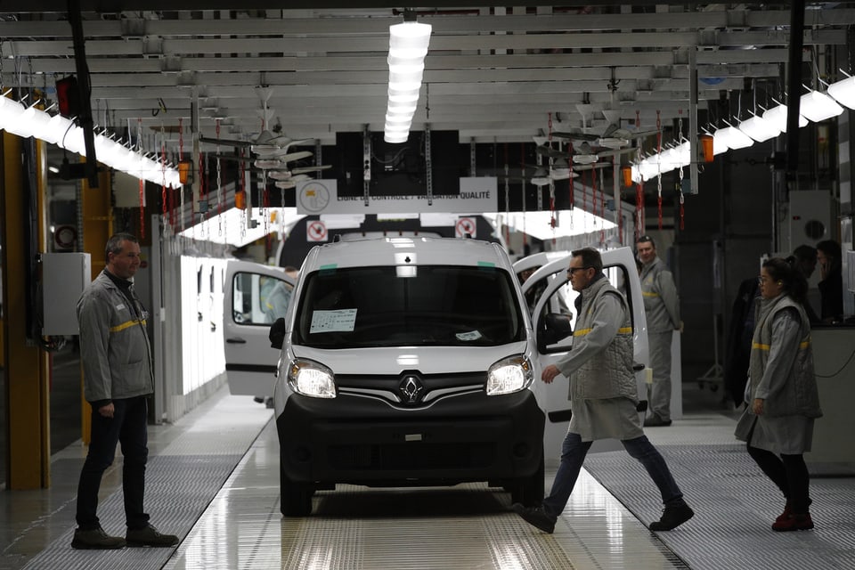 In der Renault-Fabrik Maubeuge in Nordfrankreich