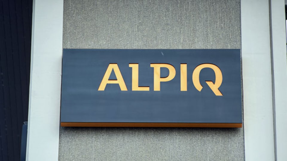 Das Logo von Alpiq am Hauptsitz in Olten.