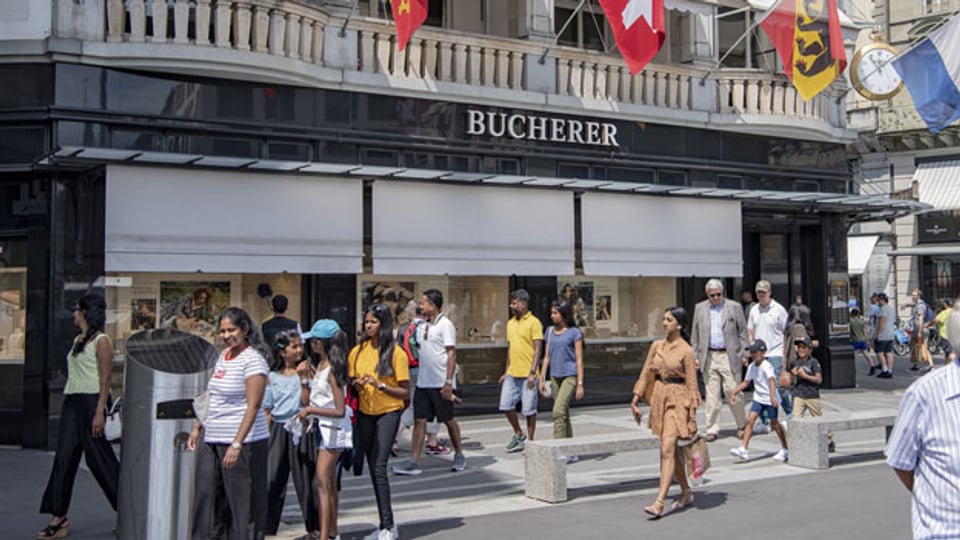 Bucherer-Geschäft am Schwanenplatz in Luzern.