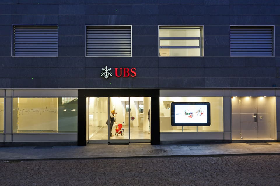 Die UBS-Filiale in Bellinzona
