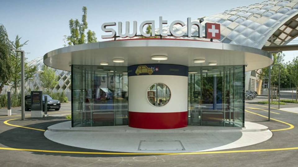 Drive-Thru Store am Hauptsitz der Swatch Group AG in Biel.