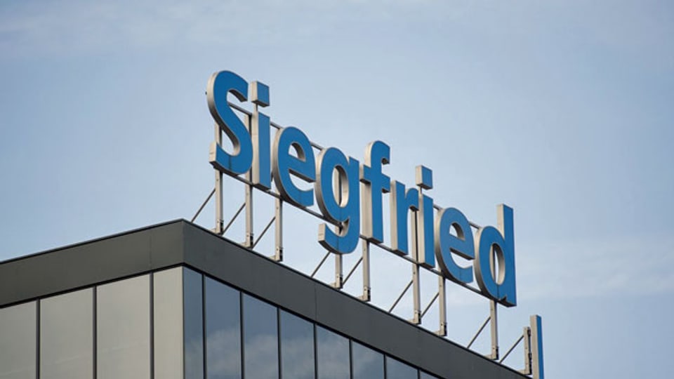 Logo der Siegfried AG in Zofingen.