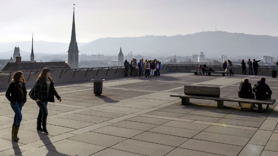 ETH-Terrasse in Zürich: Schöne Aussichten - auch für die Grundlagenforschung.