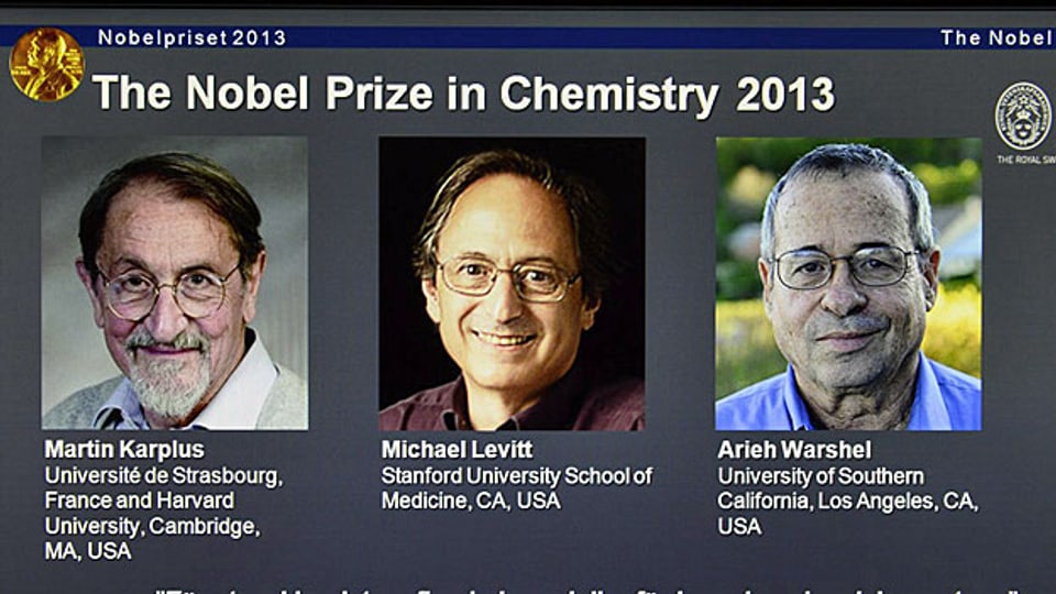 Chemie-Nobelpreis - die drei Preisträger.