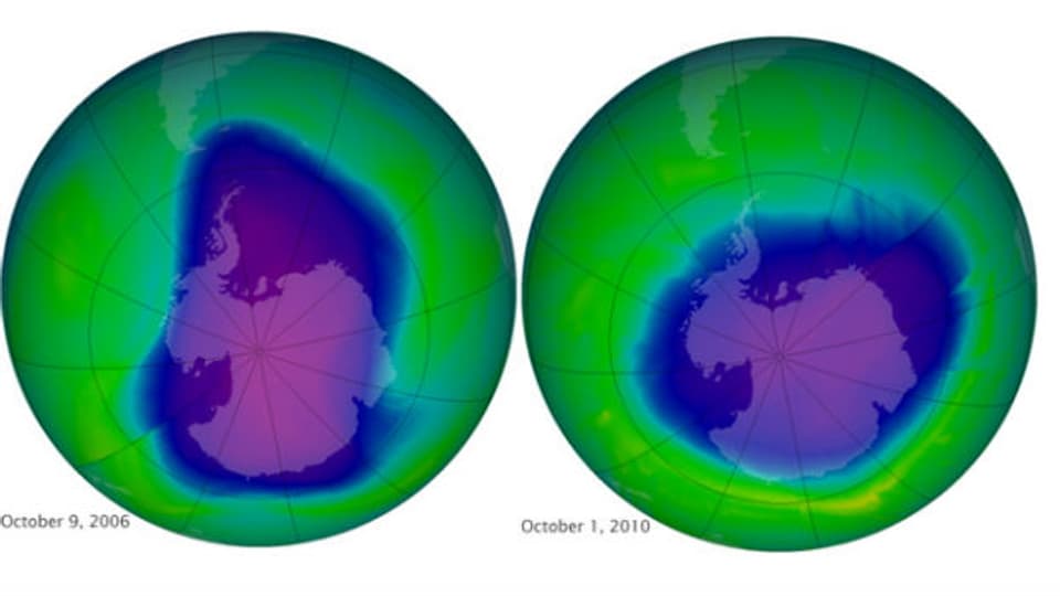 Die Ozonschicht über der Antarktis erholt sich allmählich.
