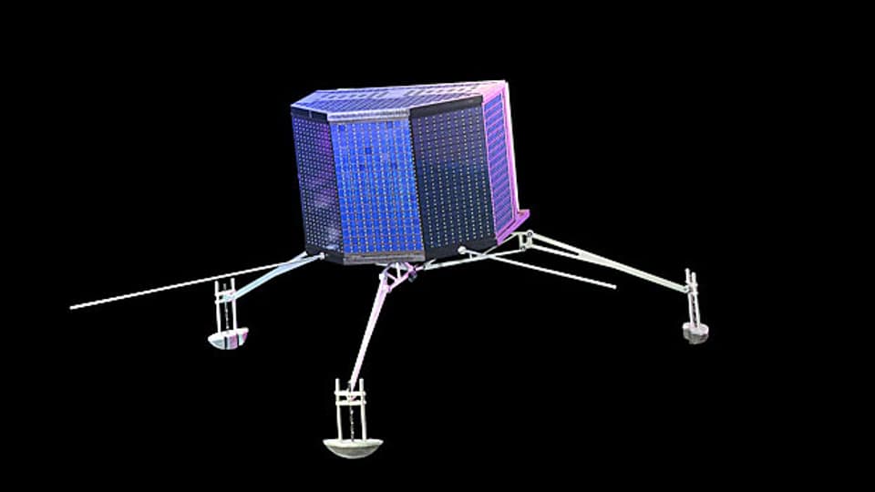 Ein Bild von «Philae», das die Europäische Weltraumorganisation ESA zur Verfügung gestellt hat. «Philae» ist nach zehn Jahren auf dem Kometen Tschuri angekommen.