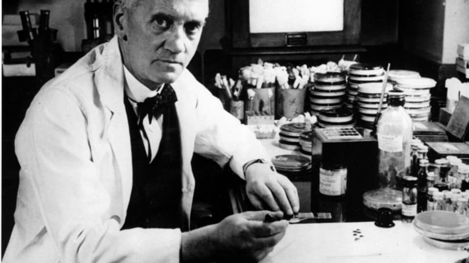 Der Entdecker des Penicillins: Alexander Fleming.