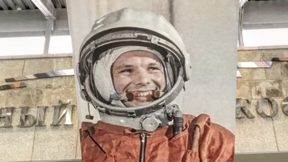 Juri Gagarin im kosmonautischen Museum Moskau
