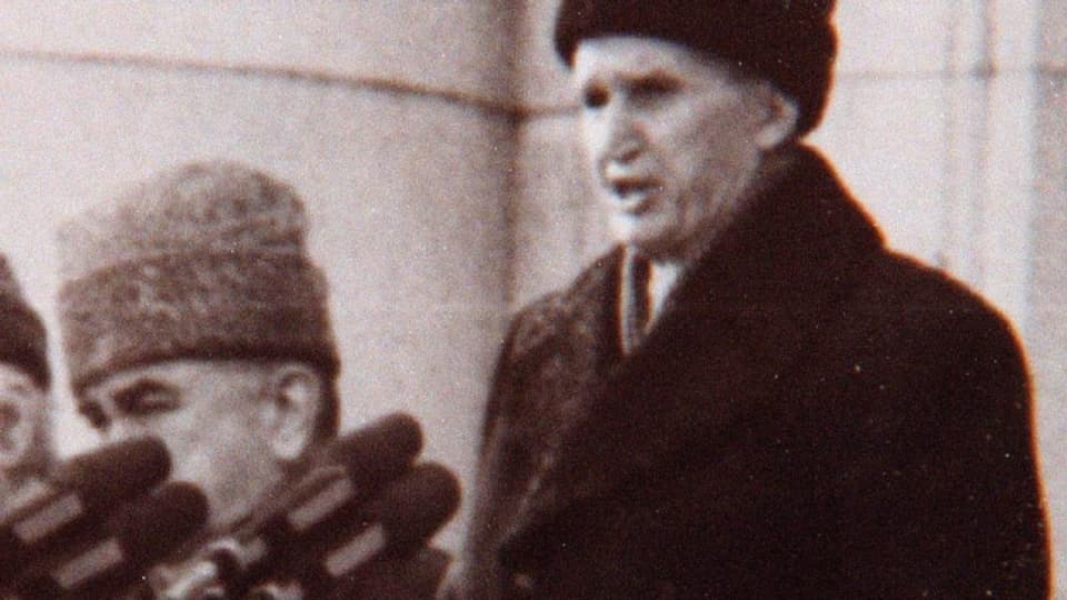 Die letzte Rede von Nicolae Ceausescu