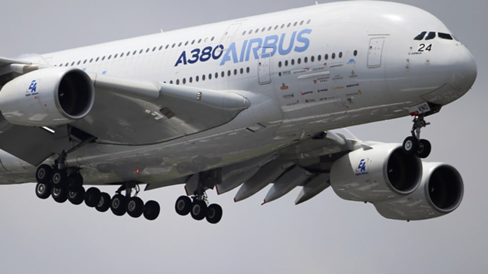Der Airbus 380 ist das grösste zivile Verkehrsflugzeug, das bisher in Serienfertigung produziert wurde