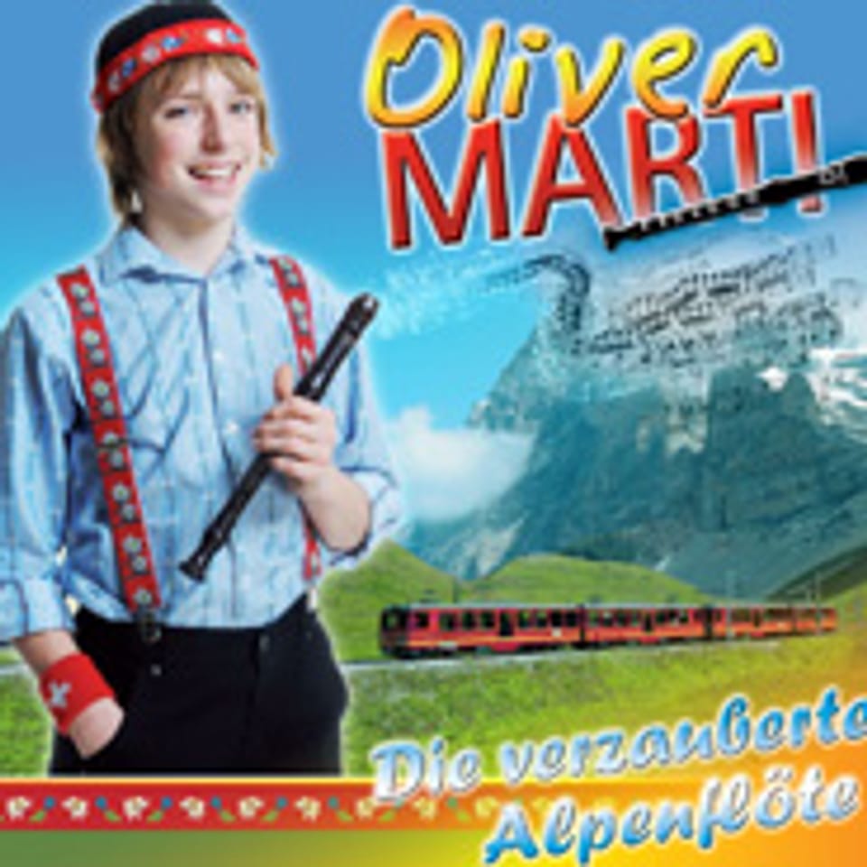 CD-Cover «Die verzauberte Alpenflöte» von Oliver Marti.