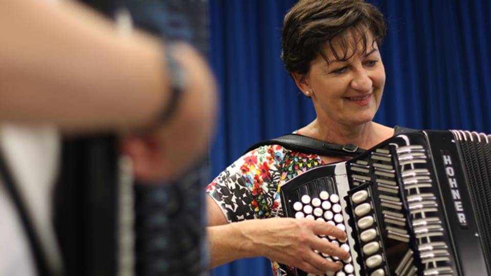 Volkskultur-Liebhaberin Zita Schlumpf ist seit vielen Jahren bestrebt, der Volksmusik neue Türen zu öffnen.