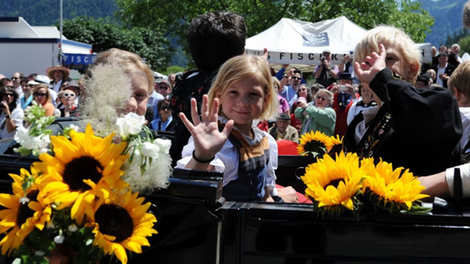 Unterwegs am Eidgenössischen Jodlerfest Interlaken 2011.