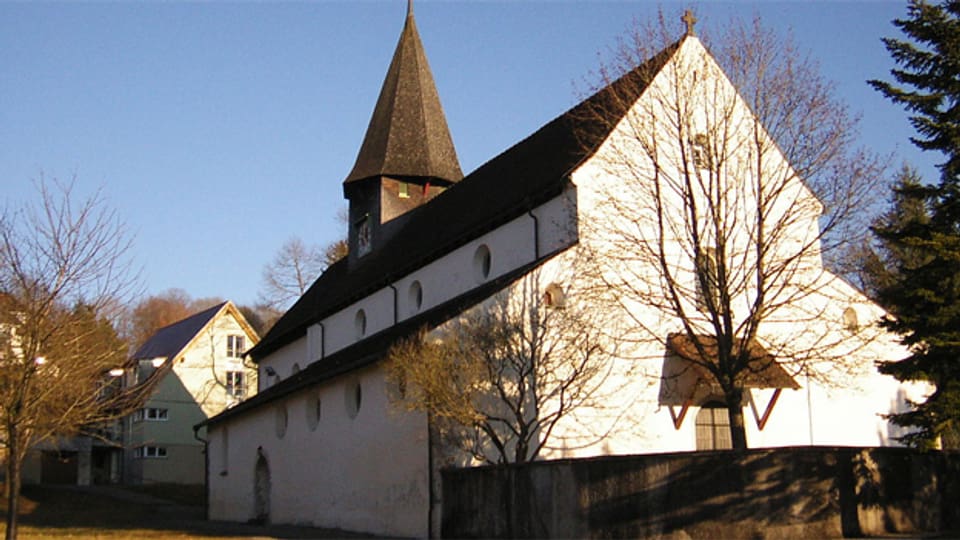 Ehemalige Abteikirche St. Genesius und Marien in Schienen auf der Bodensee-Halbinsel Höri.