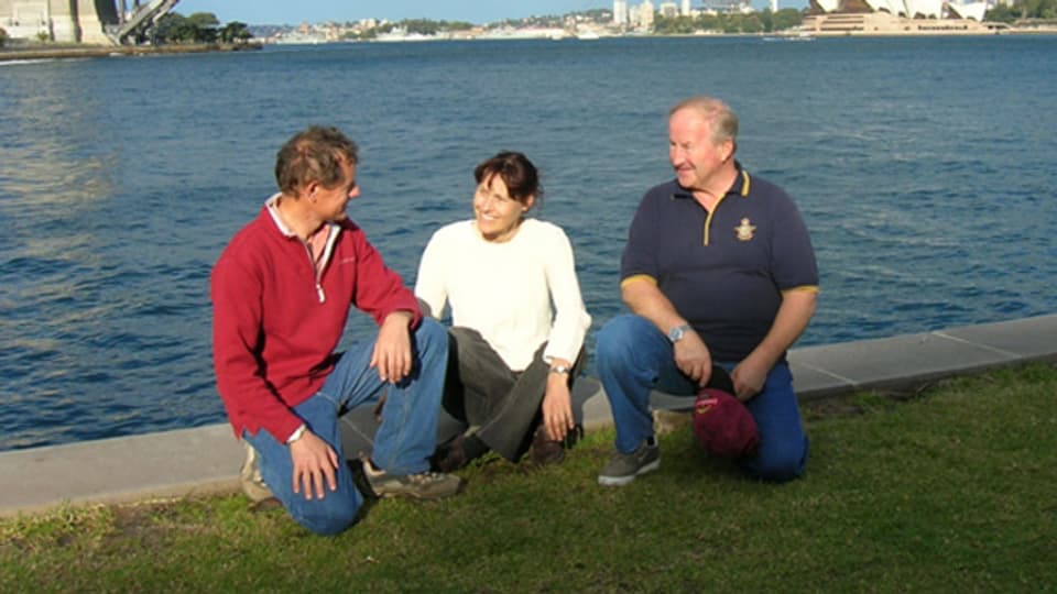 Das Trio Roger Tille weilt in Sydney während einer Konzerttour.