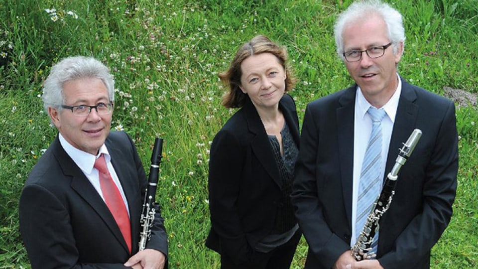 Josias Just, Alena Cherny und Martin Zimmermann (v.l.) vom Calamus Trio.