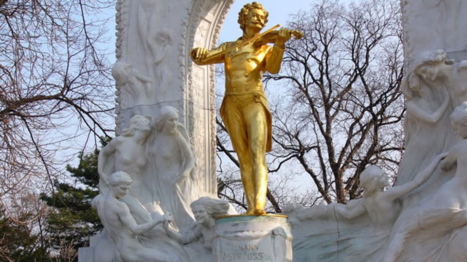 Johann Strauss Denkmal in Wien.