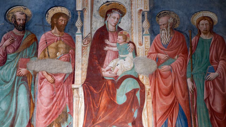 Die Heiligen auf Wandmalereien katholischer Kirchen wurden dereinst verspottet.