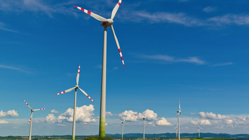 Nachhaltige Stromerzeugung durch Windkraft.