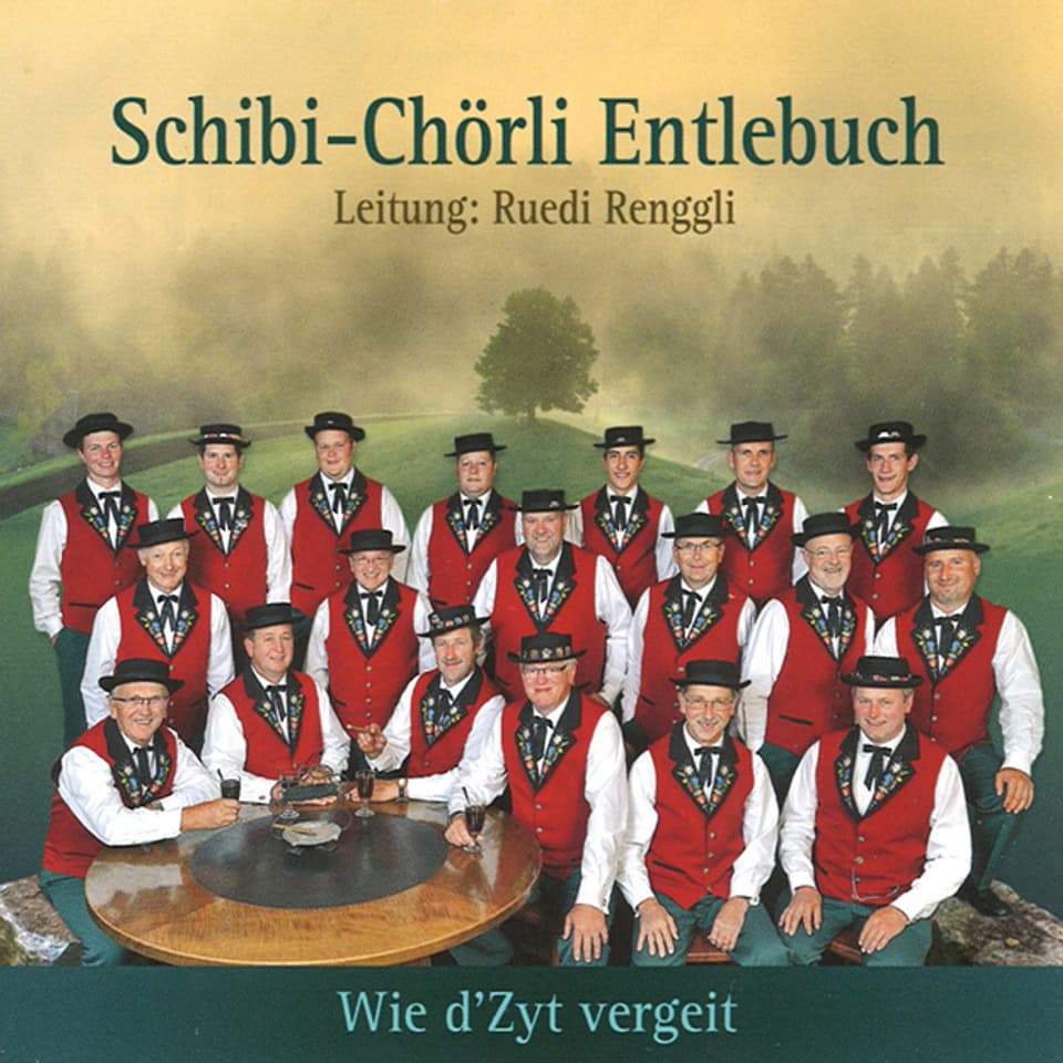 Das Schibi-Chörli Entlebuch auf dem Cover ihres neuen Albums «Wie d'Zyt vergeit».
