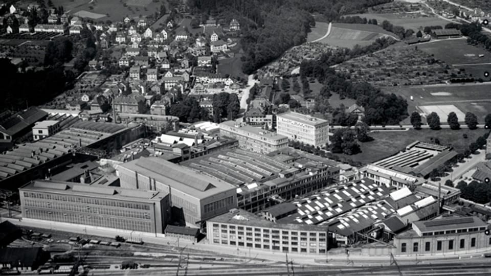 Das Sulzerareal in Winterthur im Jahr 1934.