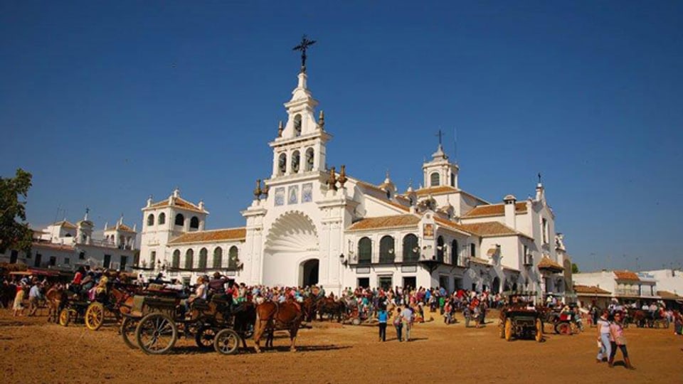 Der kleine Ort El Rocío ist an Pfingsten regelmässig Anziehungspunkte für Pilgerinnen und Pilger.