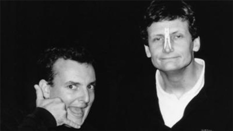 Von 1983 bis 1993 traten Marco Rima und Marcello Weber als Cabaret Marcocello auf.