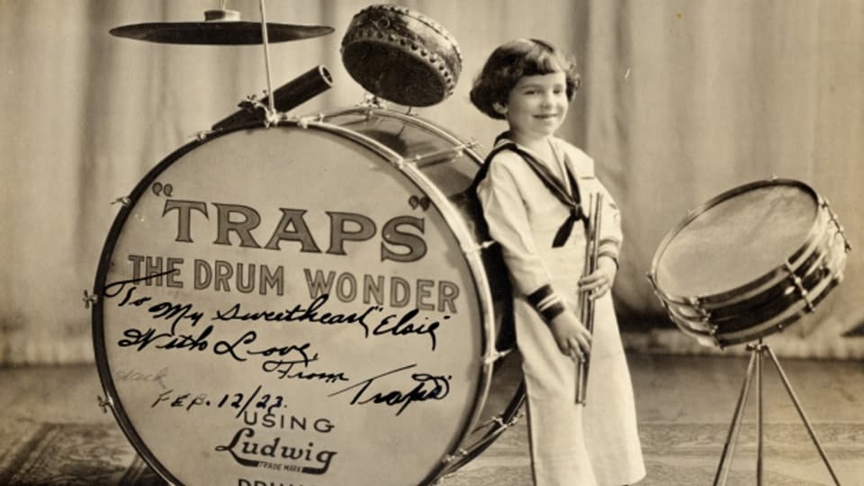 Schon als vierjähriger Knirps war Buddy ein Schlagzeugstar.