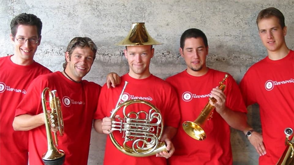 Philharmonic Brass – Generell 5 mit Joachim, Andi, Thomas, Mathias und Markus.