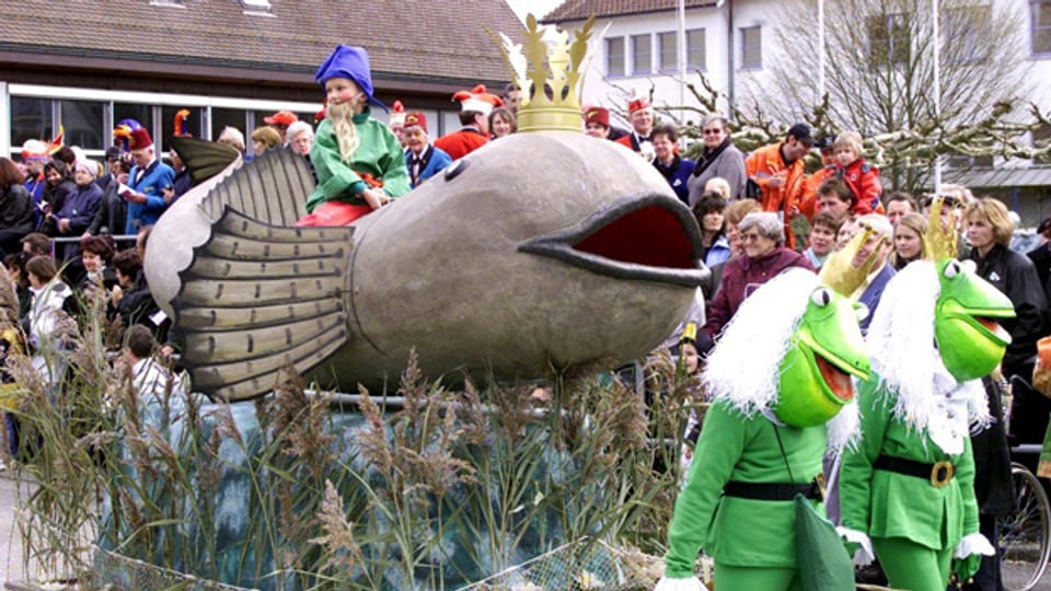 Der Gropp - die Majestät an der Groppenfasnacht 2001 in Ermatingen.