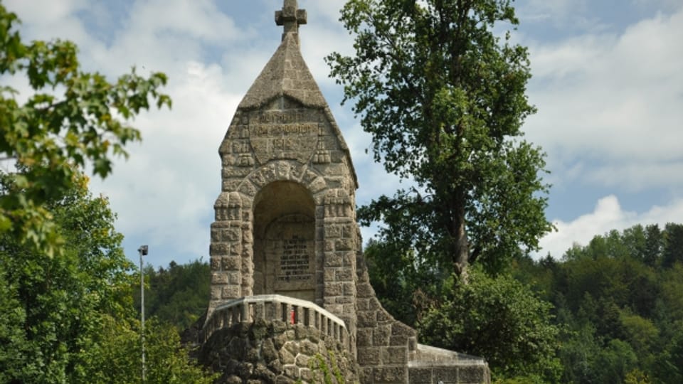 Ein Denkmal erinnert an die «Schlacht am Morgarten» von 1315.
