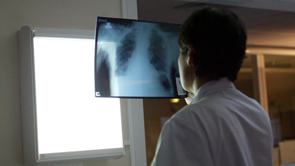 Das Innere eines Menschen, sichtbar gemacht durch Röntgenstrahlen.